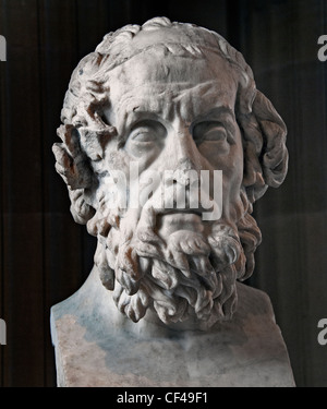 Homer Caetani Roman copy 2 cent AD of a Greek original 2 cent BC  Homeros author Iliad  Odyssey Greek epic poet Greece