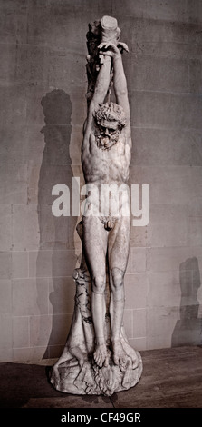 Le Supplice or the Torment of Marsyas  1 -2 Cent AD Hanging  Roman copy after Greek original 3 cent AD Stock Photo