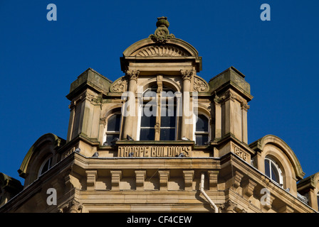 Thorpe Buildings on the corner of Ivegate and Tyrell Street, Bradford, built between 1871-1876. Stock Photo