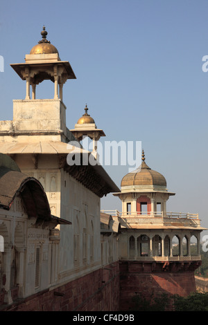 India, Uttar Pradesh, Agra, Fort, Khas Mahal, Musamman Burj, Stock Photo