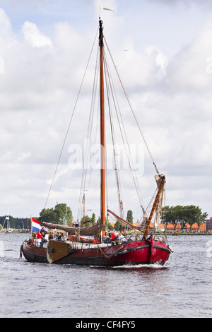 Sail Amsterdam 2010 - IJmuiden, the Netherlands - AUGUST 19 2010: Sail 2010 event starts with the spectacular Sail-in Parade. Stock Photo