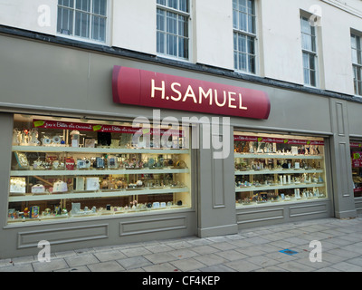 The branch of the H. Samuel chain of jewelers High Street, Cheltenham. Stock Photo