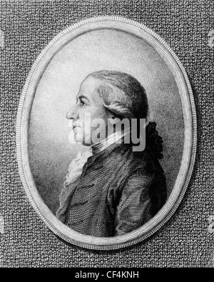 Vintage portrait print of American statesman Henry Laurens (1724 - 1792) - President of the Second Continental Congress from 1777 to 1778. Stock Photo