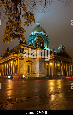 Russia, Saint-Petersburg, Saint Isaac's Cathedral,Isaakievskiy Sobor Stock Photo
