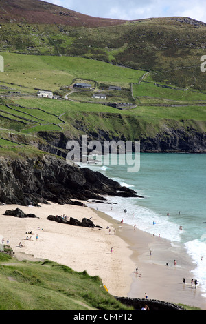 Coomenoole Beach, film location for Ryans Daughter, at Dunmore Head on the Dingle Peninsula, the most westernmost point of Irela Stock Photo