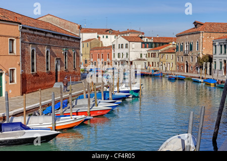 Canale di San Donato, Murano, Veneto, Italy Stock Photo