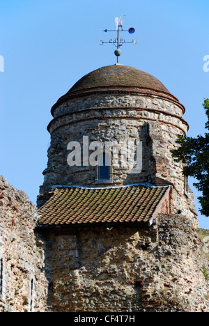 The cupola on Colchester Castle. Colchester Castle is now a public museum showing Colchester's history from the Stone Age to the Stock Photo