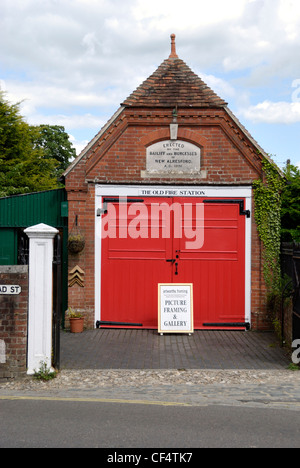 The Old Fire Station in Alresford, built in 1881, now serves as a gallery and workshop for a picture framing company. Stock Photo