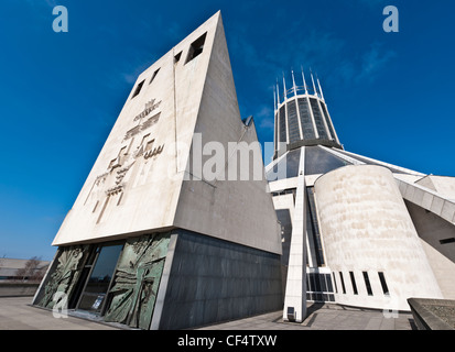 The Metropolitan Cathedral Church of Christ the King known as Liverpool Metropolitan Cathedral. Stock Photo