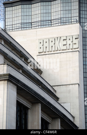 Barkers department store in Kensington High Street. Stock Photo