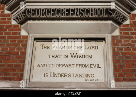 George Green School, Poplar, London Stock Photo