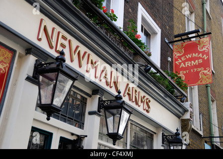 The Newman Arms public house in Rathbone Street. Stock Photo