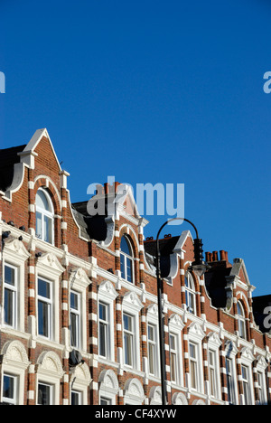 Ornate Victorian building facades in Muswell Hill Broadway. Stock Photo