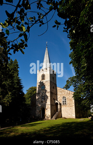 The Parish Church of St James built on the site of a ruined medieval chapel. Stock Photo