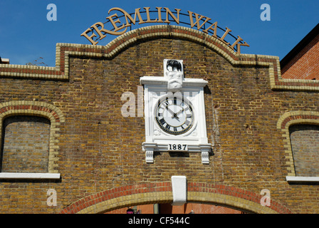 Fremlin Archway and entrance to Fremlin Walk shopping centre in Kent. Stock Photo