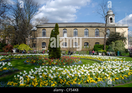 St John's Wood Church and grounds in London. Stock Photo