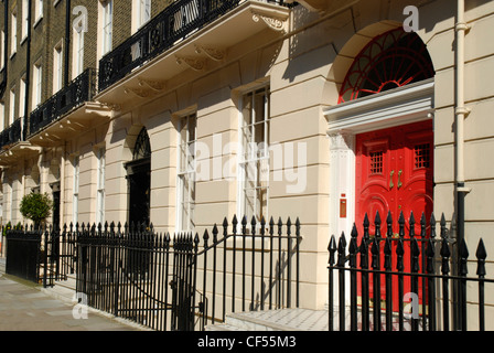 Exterior of private doctors surgeries in Harley Street. Stock Photo