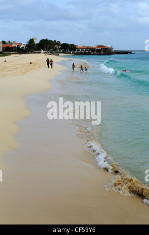 Beach of Santa Maria, Island Sal, Cape Verde Islands, Africa Stock Photo