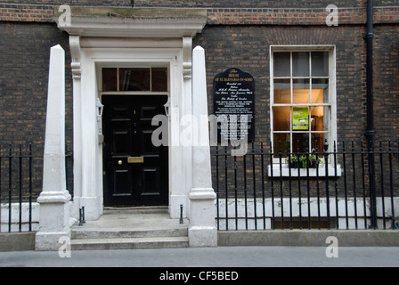 The facade of the House of St Barnabas hostel and homeless centre in Greek Street. Stock Photo