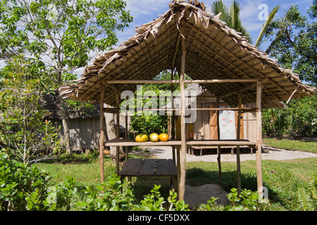 Traditional construction of Antongil Bay, east of Madagascar Stock Photo