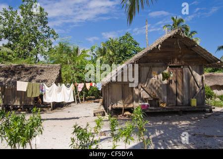 Traditional construction of Antongil Bay, east of Madagascar Stock Photo