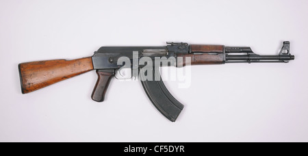 The ubiquitous Russian AK47. Third pattern milled receiver model. Stock Photo