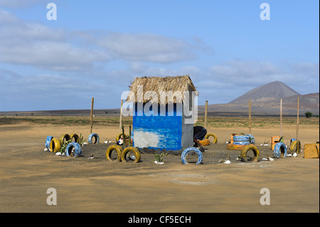 Kiosk in Terra Boa, Sal, Sal Island, Cape Verde Islands, Africa Stock Photo