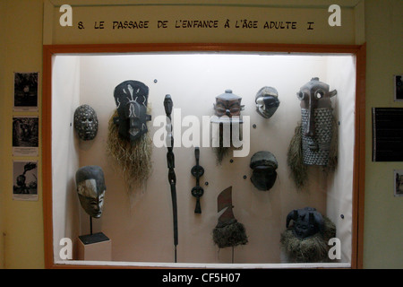 The Ethnographic Museum in the suburb of Ngaliema. The museum has many historical artefacts from the days of the Belgium Congo. Stock Photo