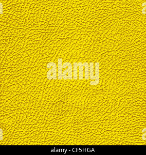 Yellow leather texture. (high res. scan) Stock Photo