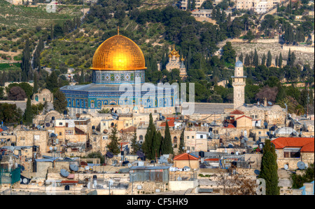 Dome of the Rock on the Temple Mount in Jerusalem, Israel. Stock Photo