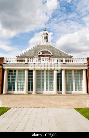Exterior view of the grade II listed Serpentine Gallery in Kensington. Stock Photo