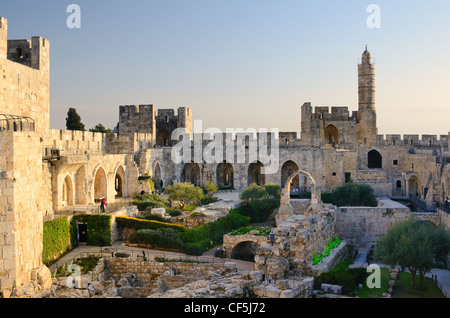 Tower of David in Jerusalem, Israel Stock Photo