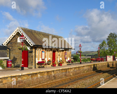 Waiting room at Settle railway station in Ribblesdale on the Settle-Carlisle Line. Stock Photo