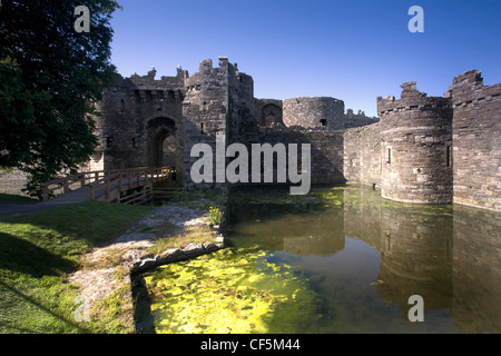 The ruins of Beaumaris Castle built in the 14th century by Edward the ...