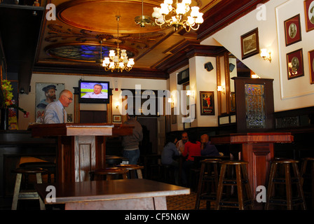 An interior view of Bewley's pub in Dublin. Stock Photo
