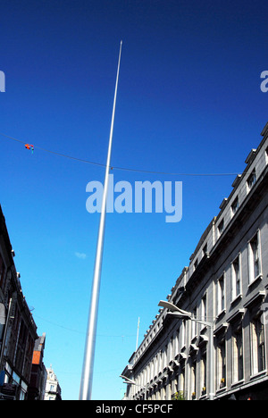 A view to the Spike on O'Connell Street in Dublin. Stock Photo