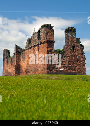 The ruins of Penrith Castle, once a royal fortress for Richard, Duke of Gloucester before he became King Richard III in 1483. Stock Photo