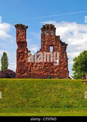 The ruins of Penrith Castle, once a royal fortress for Richard, Duke of Gloucester before he became King Richard III in 1483. Stock Photo