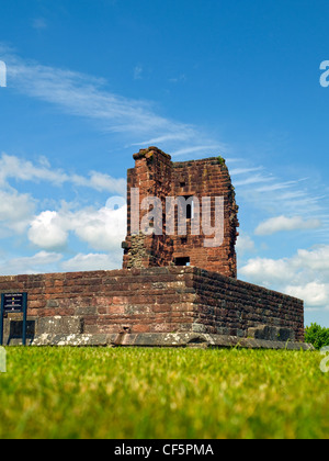 The ruins of Penrith Castle, once a royal fortress for Richard, Duke of Gloucester before he became King Richard III in 1483. Stock Photo