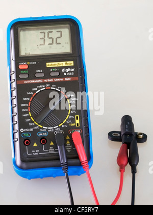 crank angle sensor check Stock Photo