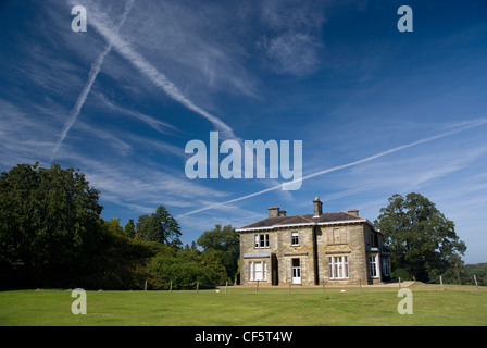 Leonardslee House, a Grade II-listed Victorian mansion that was converted into offices in the mid 1980's. Stock Photo