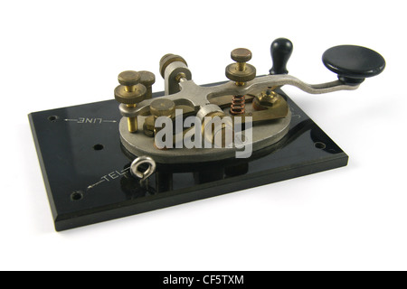 J-38 telegraph key, used by the US Army Signal Corps in the 1940s and 50s. Stock Photo