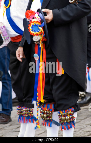 Morris Men at the Saddleworth Rushcart Festival. Stock Photo