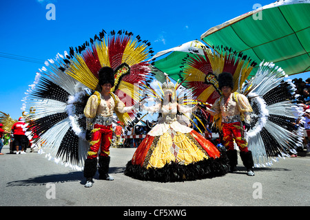 People celebrating Carnival in Aruba Stock Photo