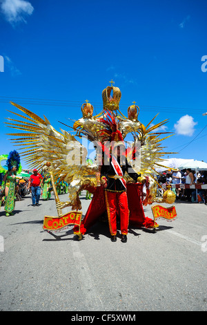 People celebrating Carnival in Aruba Stock Photo