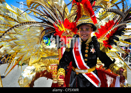 People celebrating Carnival in Aruba Stock Photo