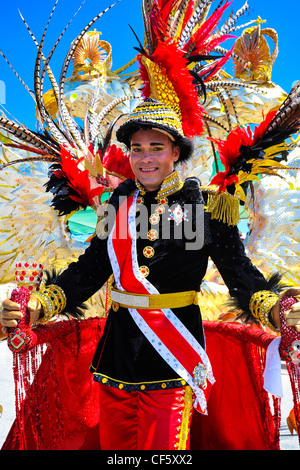 People celebrating Carnival in Aruba Stock Photo