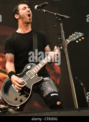 Godsmack performing at Heavy MTL 2011 in Montreal, QC. Stock Photo