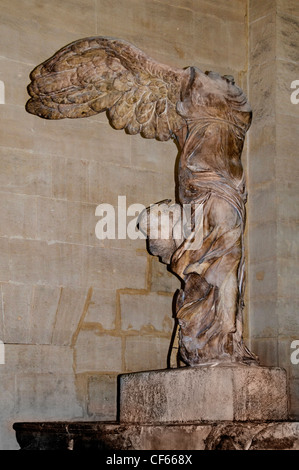 Nike of Samothrace Winged Victory 190 BC Greek Greece Hellenistic period 328 cm the prow of a ship Louvre Stock Photo