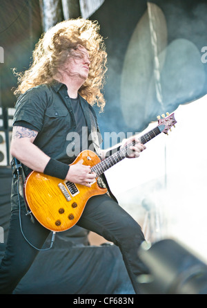 Opeth performing at Heavy MTL 2011 in Montreal, QC. Stock Photo